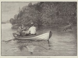 Deer-Shooting em um lago de Nova York